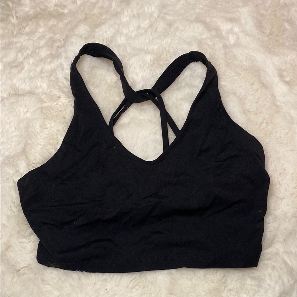 Aerie sports Black Bra size large